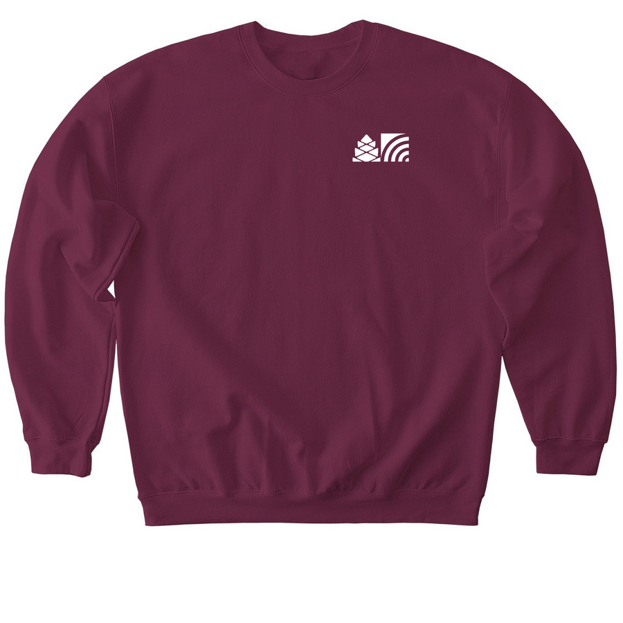 Idaho Runs on Nonprofits, a Maroon Softstyle Crewneck Sweatshirt