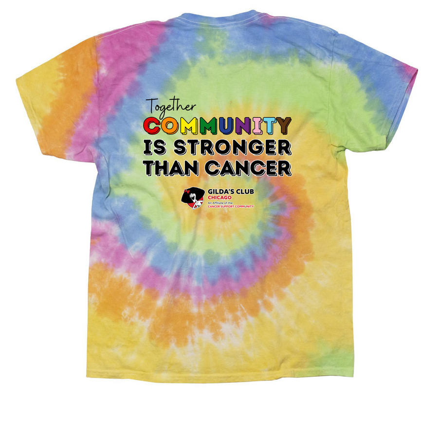 Community, Love, Pride, a Eternity Classic Tie Dye Tee (back-view)