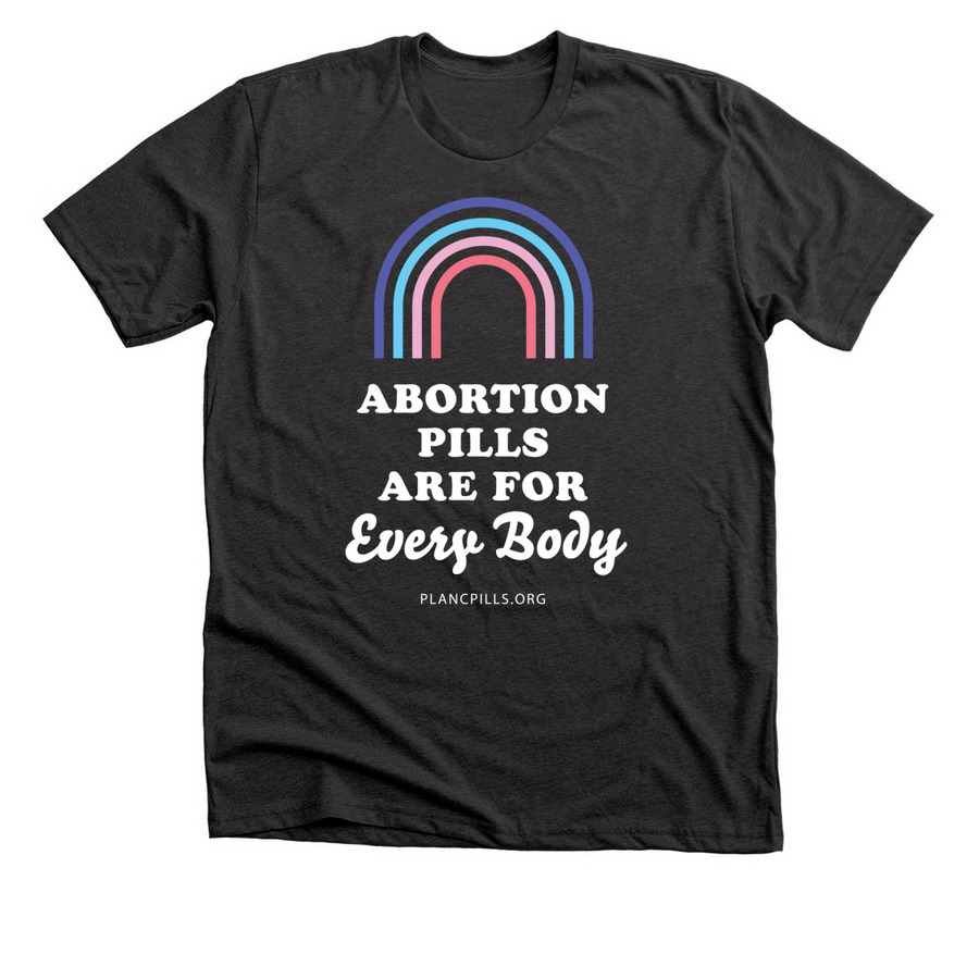 Every Body, Every State, a Dark Grey Heather Premium Unisex Tee
