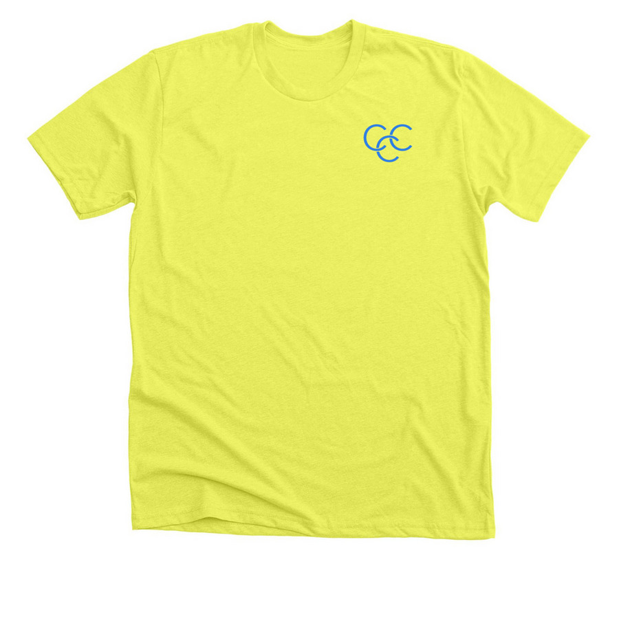 Centennial Country Club, a Neon Yellow Premium Unisex Tee