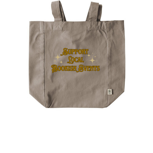Support Local Bookish Events Tote Bags, a Pumice Recycled Cotton Tote Bag