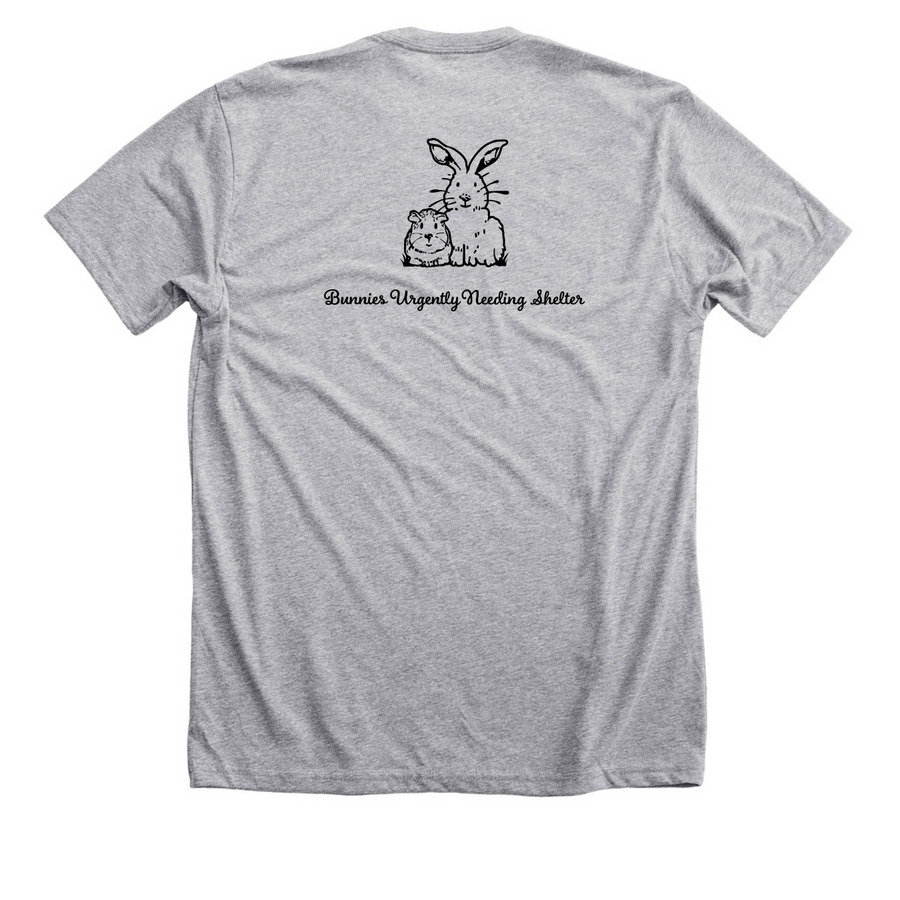 BUNS Swag, a Athletic Heather Premium Unisex Tee (back-view)