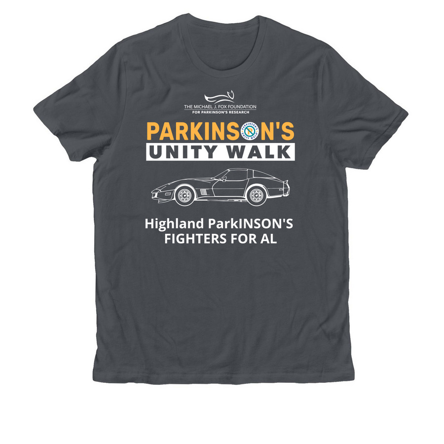 Highland ParkINSON'S FIGHTERS FOR AL, a Terrain Grey Allmade Organic Cotton Unisex Tee