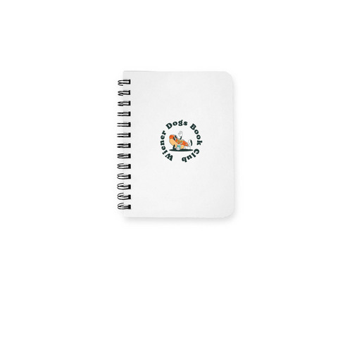 Notebooks- Retro Weenie, a White Spiral Notebook