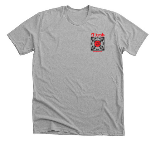 EL Dorado Fire & Rescue 50th Anniversary, a Athletic Heather Premium Unisex Tee