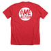Still Sick Still Fighting, a Heather Red Premium Unisex Tee (back-view)