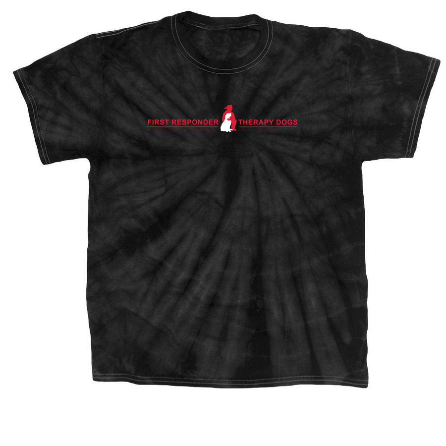 First Responder Therapy Dogs Swag Shop, a Black Classic Tie Dye Tee
