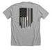They Deserve To Serve: Support Trans Troops, a Athletic Heather Premium Unisex Tee (back-view)