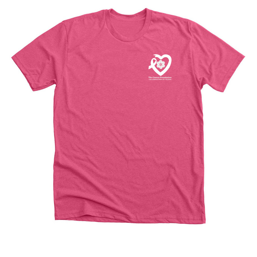 Pink Purchase with a Purpose, a Heather Charity Pink Premium Unisex Tee