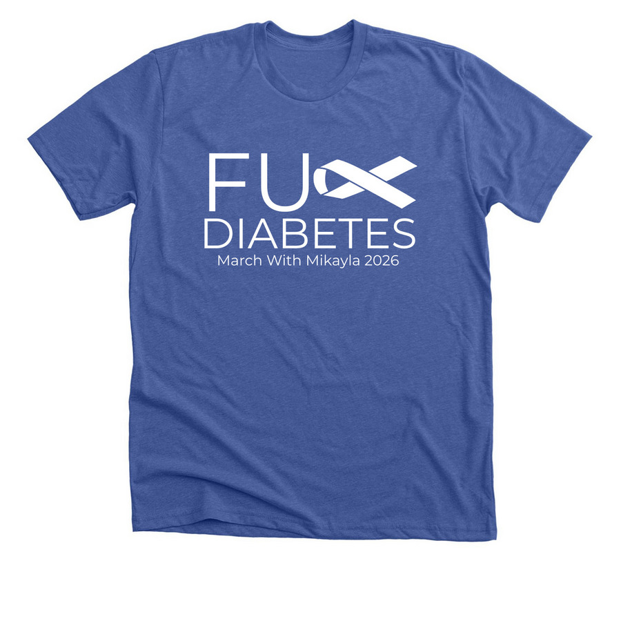 FU Diabetes, a Solid True Royal Premium Unisex Tee