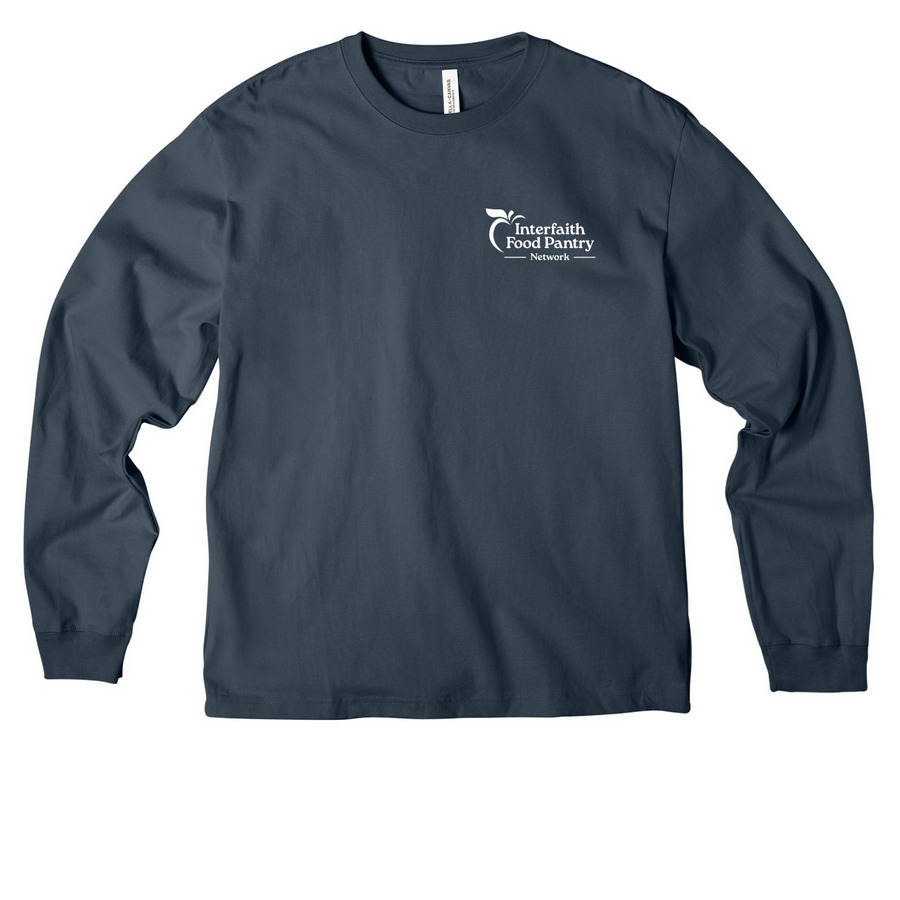 Neighbors Helping Neighbors Collection 2026, a Vintage Navy Unisex Heavyweight Long Sleeve Tee