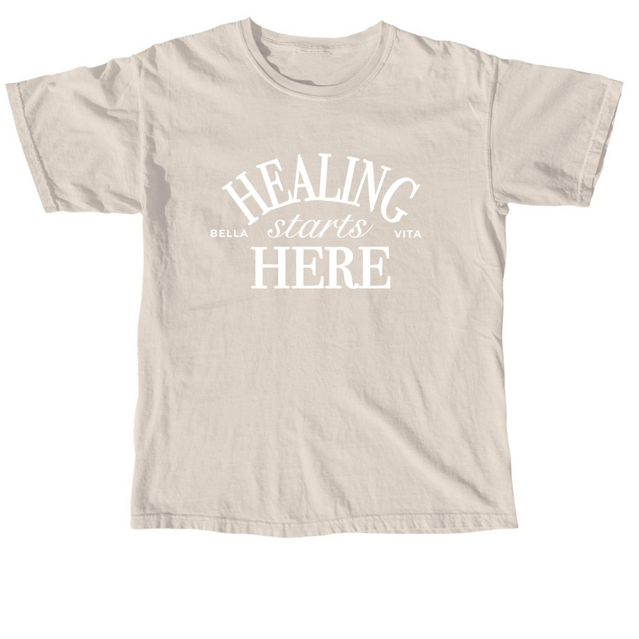 Healing Starts Here - T-Shirt, a Ivory Comfort Colors Unisex Tee