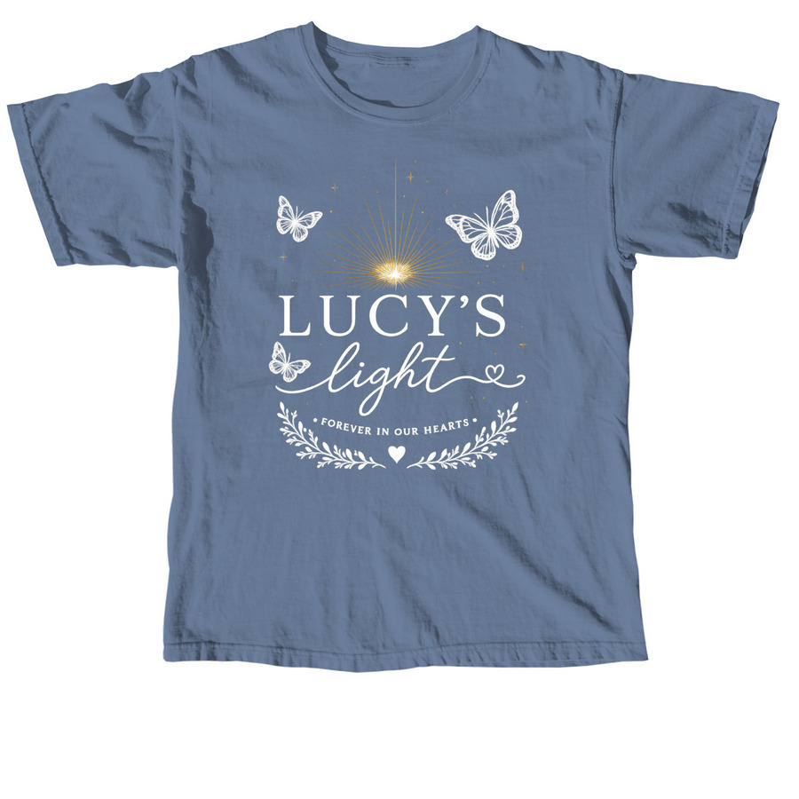 Lucy?s Light ?, a Blue Jean Comfort Colors Unisex Tee