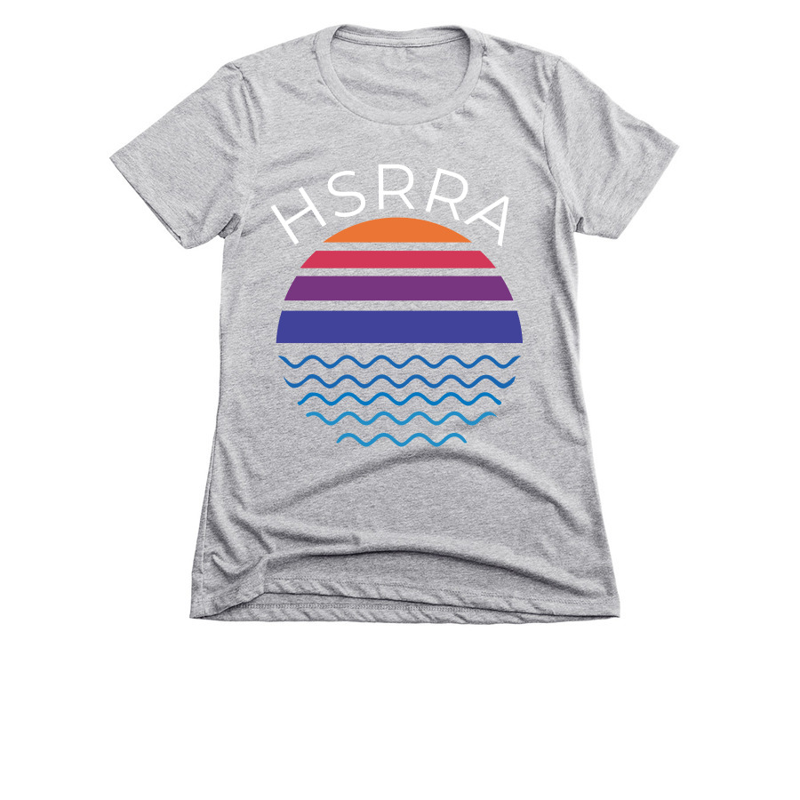HSRRA Apparel, a Dark Heather Grey Women's Slim Fit Tee