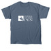 Power of the Pen white logo - one sided, a Indigo Blue Classic Unisex Tee