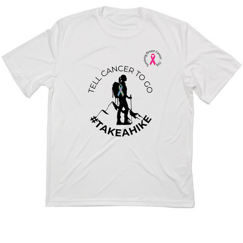 MBC White Performance Tee Circle Design, a White Classic Performance Tee