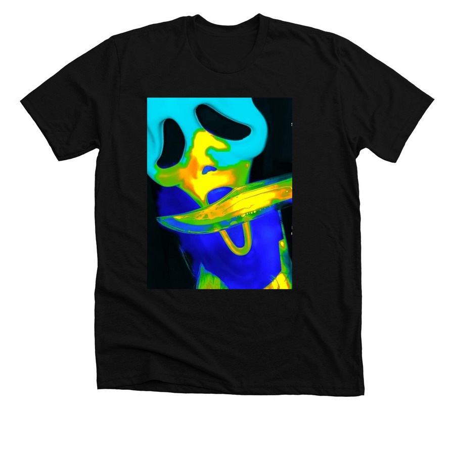 Scream, a Solid Black Blend Premium Unisex Tee