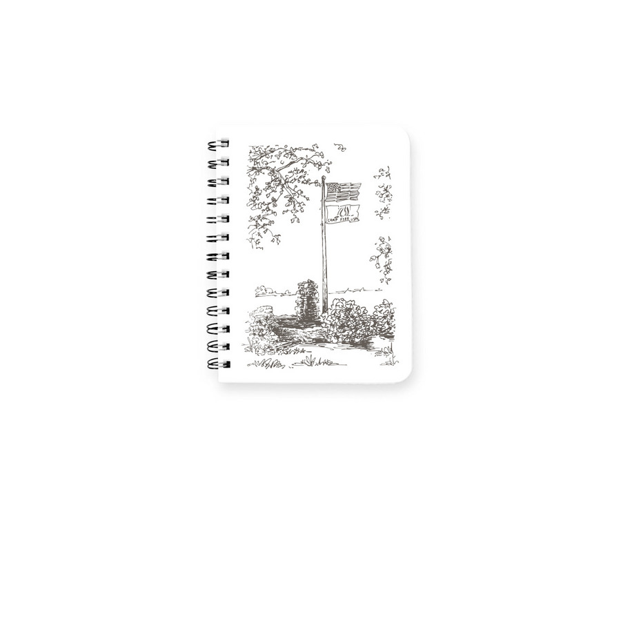 Vintage Notebook, a White Spiral Notebook