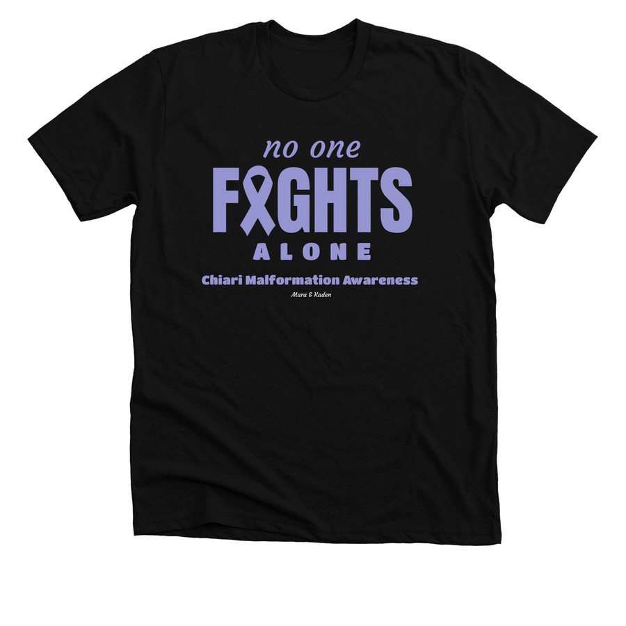 Chiari Malformation Awareness, a Solid Black Blend Premium Unisex Tee