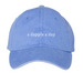ADAD Text Logo Hats, a Periwinkle Printed Pigment Dye Baseball Cap