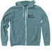 STRONG LIKE A LIBRARIAN, a Heather Deep Teal Zip Up Hoodie