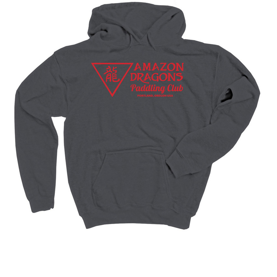 Youth - ADPC Red Logo Shirts (Cotton), a Charcoal Youth Pullover Hoodie