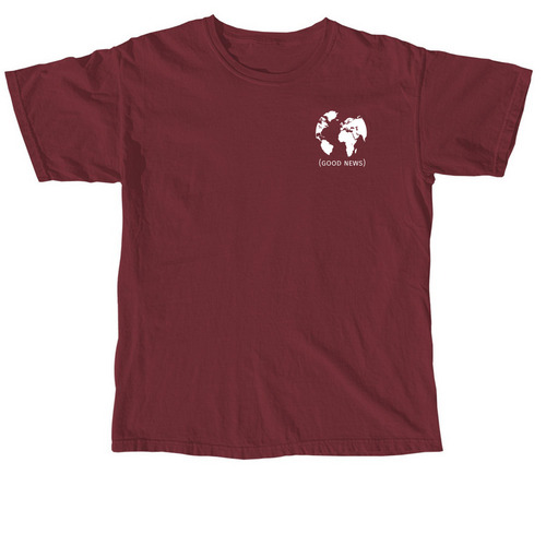 (good news), a Brick Comfort Colors Unisex Tee