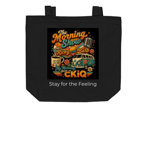 70?s in the Bag, a Black Organic Cotton Tote Bag