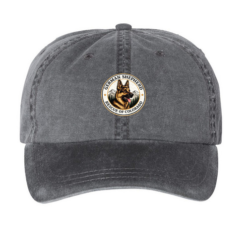 GSROC Hats, a Black Printed Pigment Dye Baseball Cap