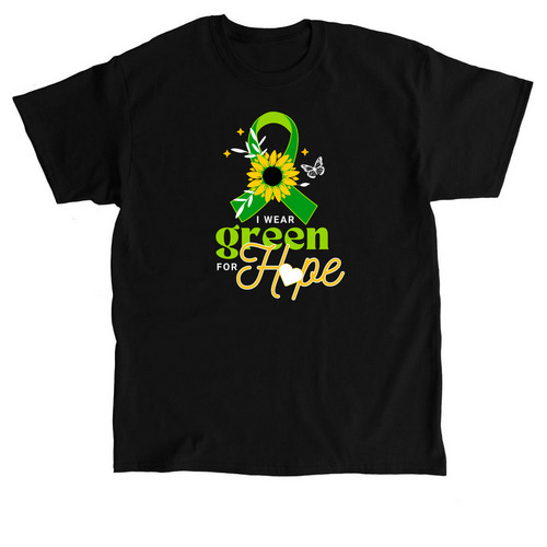 Green for Hope, a Black Classic Unisex Tee