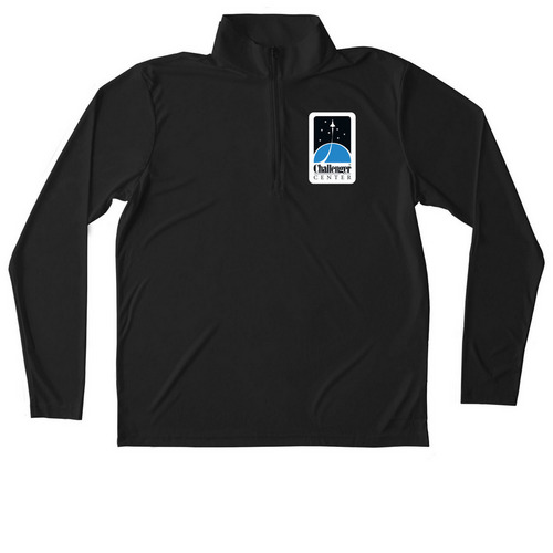 Quarter Zip Pullover, a Black Unisex Performance Quarter Zip Pullover