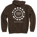 Kingdom Minded - Daniel 4:3, a Dark Chocolate Pullover Hoodie (back-view)