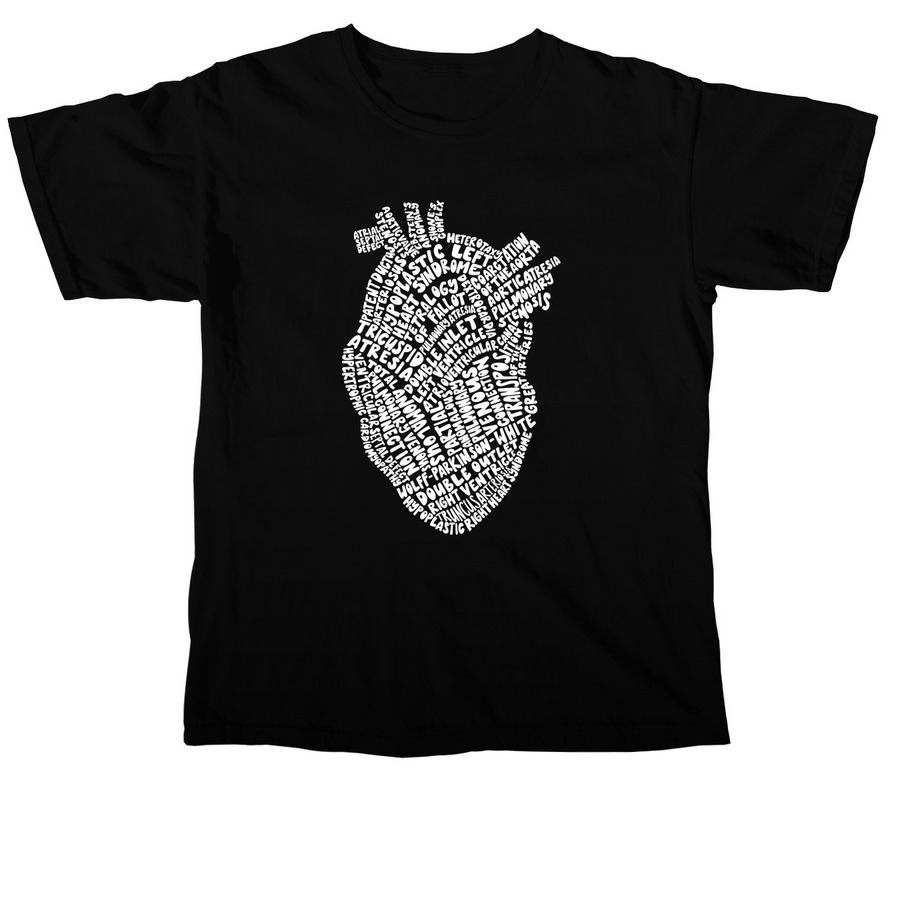 Congenital Heart Disease Awareness, a Black Comfort Colors Unisex Tee