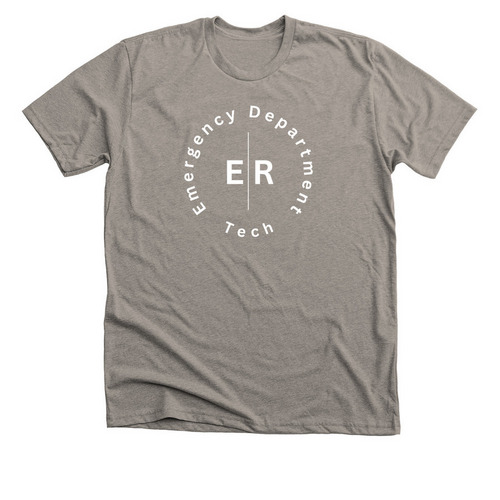 ER Tech Circle Premium T, a Heather Stone Premium Unisex Tee