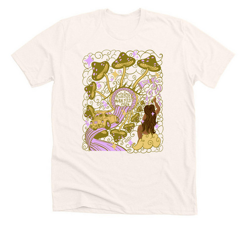 KissFist Mural Fest 2026!, a Heather Natural Premium Unisex Tee