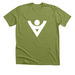 Elevate Icon, a Heather Green Premium Unisex Tee