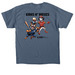 Team Guns: Guns n' Hoses Event Tee, a Indigo Blue Classic Unisex Tee (back-view)