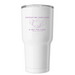 Support Survivors, a White Insulated Tumbler