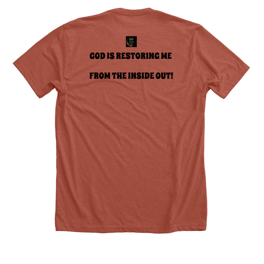 I'M In My "Healing Season", a Heather Clay Premium Unisex Tee (back-view)