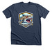 NEGU Shark T, a Heather Navy Premium Unisex Tee