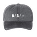 Dana Hats, a Black Printed Pigment Dye Baseball Cap