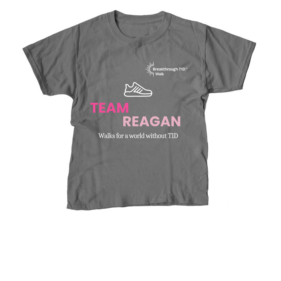 TEAM REAGAN, a Charcoal Youth Unisex Tee