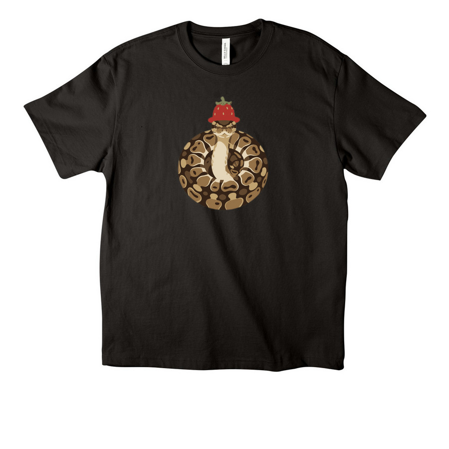STRAWBERRY SHORT SNAKE COLLECTION&nbsp;, a Black Unisex Heavyweight Tee