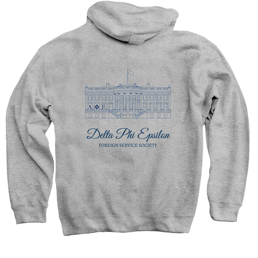 White House hoodie&nbsp;, a Sport Grey Pullover Hoodie (back-view)