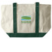 Totes, a Natural/Forest Large Two-Tone Canvas Tote Bag