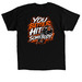 Hit em!, a Black Classic Unisex Tee (back-view)
