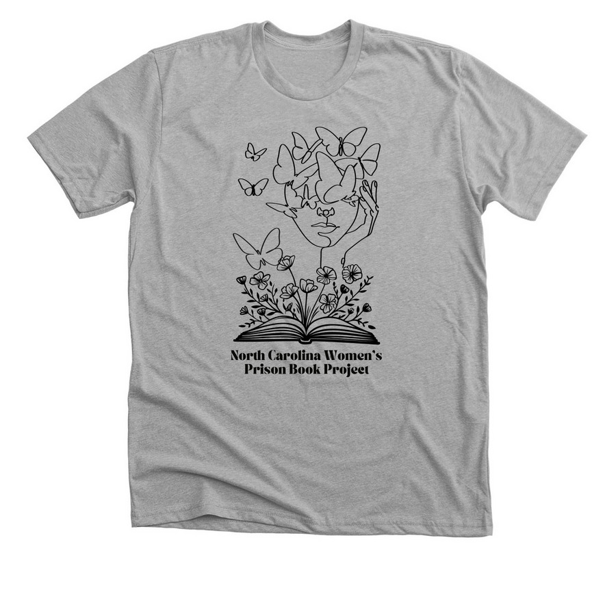 NC Women's Prison Book Project, a Athletic Heather Premium Unisex Tee