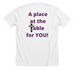 San Diego Pride Parade, a Solid White Blend Premium Unisex Tee (back-view)