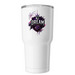 Girls Logo Black/Purple Tumbler, a White Insulated Tumbler