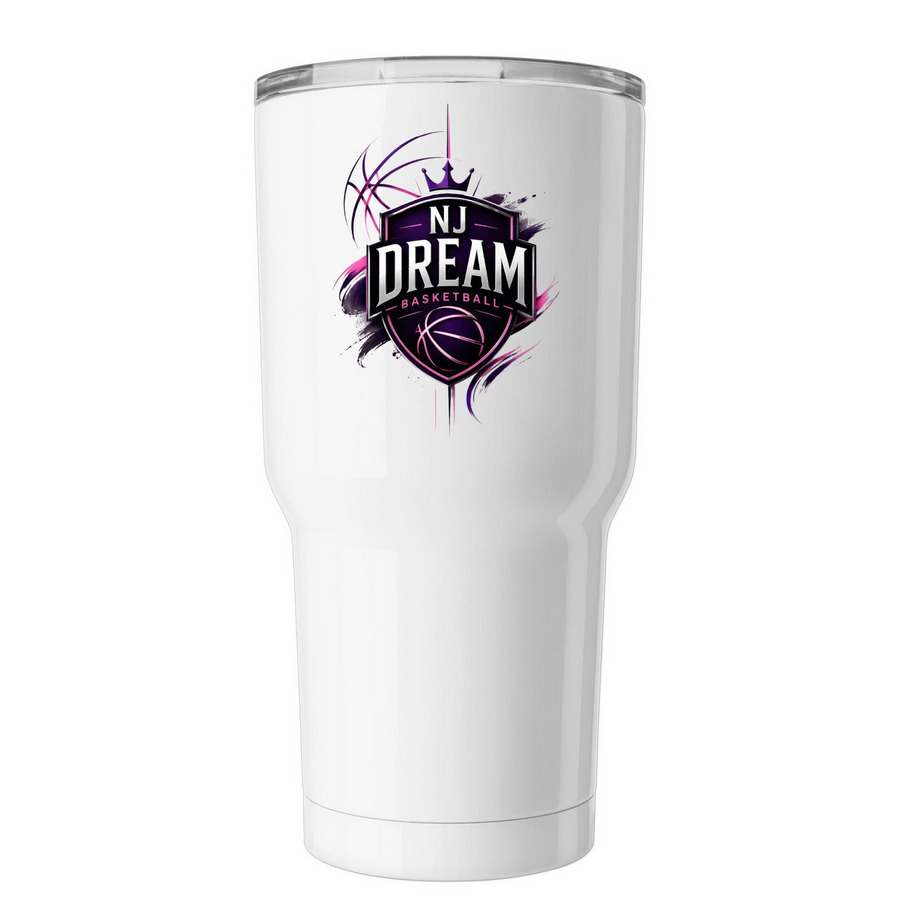 Girls Logo Black/Purple Tumbler, a White Insulated Tumbler